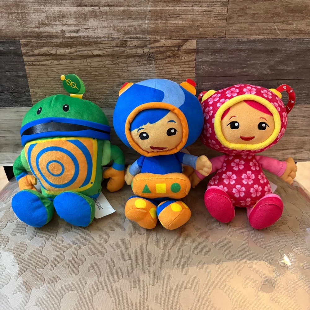 Nickelodeon Team Umizoomi Plush Set Milli Geo Bot Just Play Stuffed Toys 2021